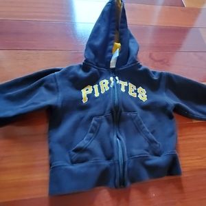 4t Pittsburgh Pirates zip up hoodie